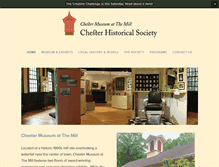 Tablet Screenshot of chesterhistoricalsociety.org